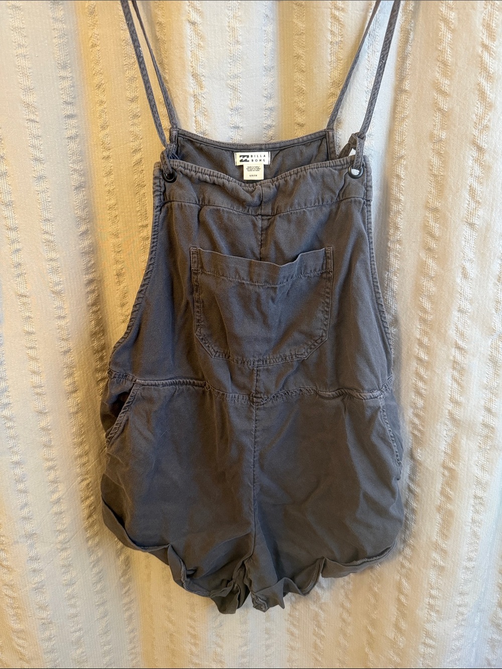 Billabong Gray Charcoal Utility Skort Romper